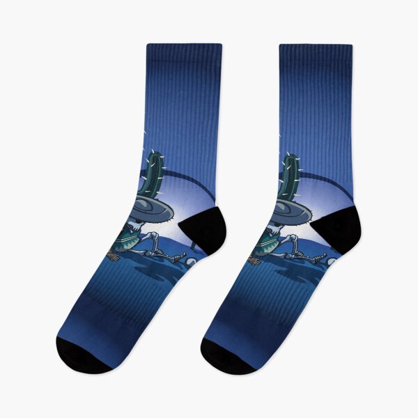 Item preview, Cactus and skeleton at night in the desert designed and sold by LEGADOVISUAL.