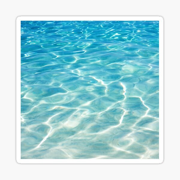 Item preview, Crystal Clear Aqua Blue Ocean Water designed and sold by Stylish Printing.