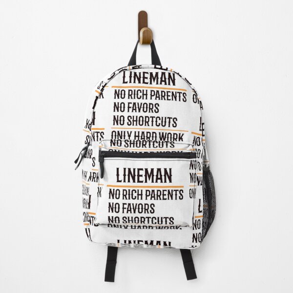 Item preview, Lineman No Rich Parents No Favors No Shortcuts Only Hard Work designed and sold by TeesYouWant.