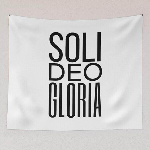 Artikelvorschau, Soli Deo Gloria Reformed Quote entworfen und verkauft von HalpinDesign.