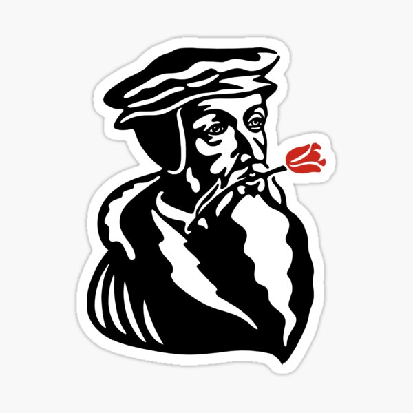 Item preview, John Calvin With a Tulip designed and sold by HalpinDesign.