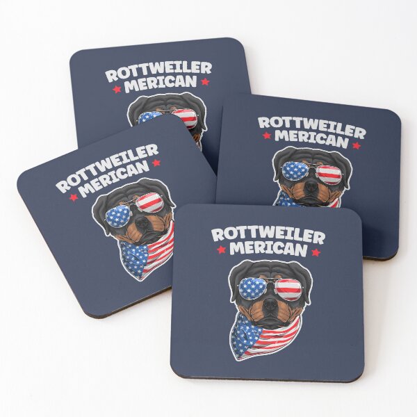Item preview, Patriotic American Rottweiler Rottweiler Merican US Flag designed and sold by Uppercase Tees.