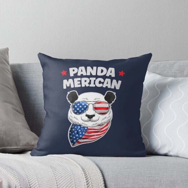 Item preview, American Panda Panda-Merican with 4th of July US Flag designed and sold by Uppercase Tees.
