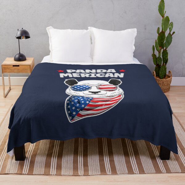 Item preview, American Panda Panda-Merican with 4th of July US Flag designed and sold by Uppercase Tees.