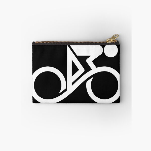 Item preview, Abstract Cyclist White Line Art Infinity designed and sold by RabeDesigns.