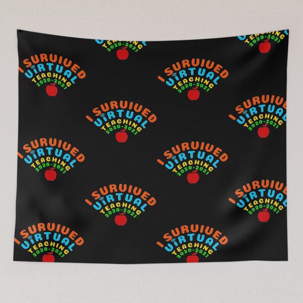 Item preview, Funny Teacher I Survived Virtual Teaching 2020-2021 designed and sold by TKsTees.