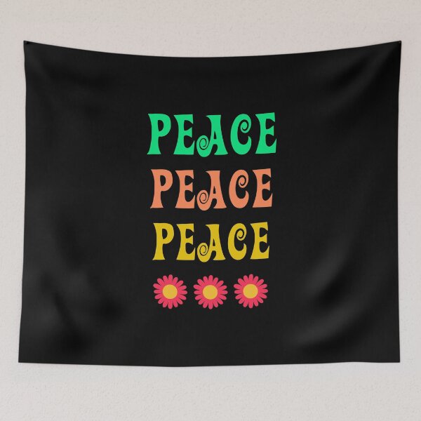 Item preview, Peace Flowers Retro designed and sold by f2error.