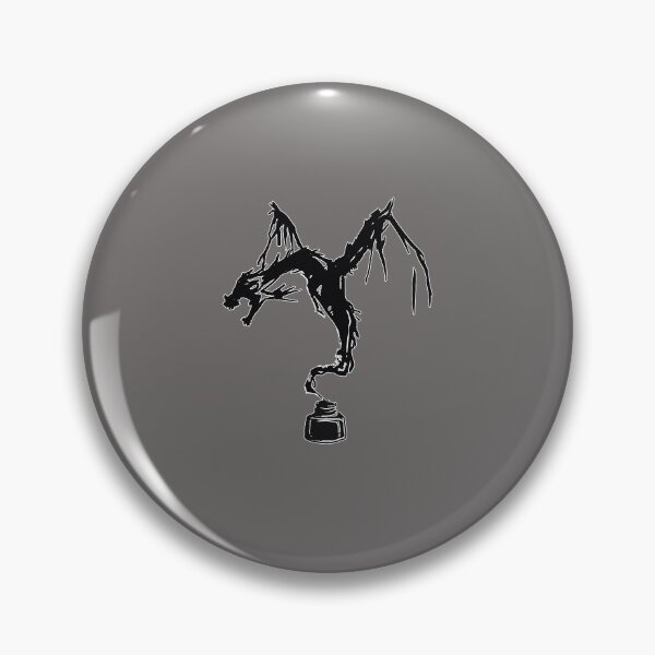 Item preview, Cool cute little black bad evil mythical fantasy ink Dragon designed and sold by FalkDania.