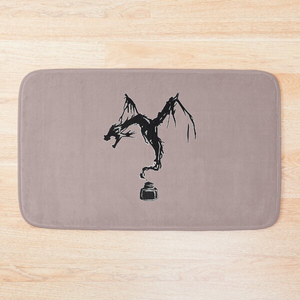 Item preview, Cool cute little black bad evil mythical fantasy ink Dragon designed and sold by FalkDania.