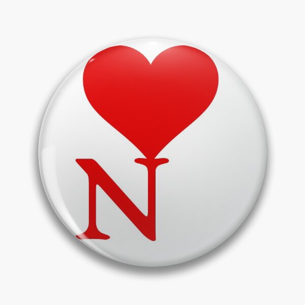 Item preview, Heart with letter initial N designed and sold by ronaldsonou.