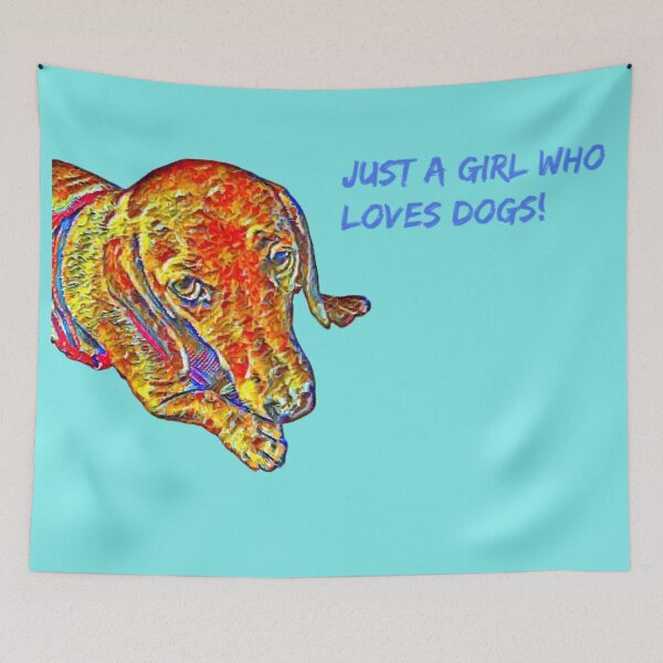 Item preview, Just a Girl Who Loves Dogs designed and sold by CristalleLisa.