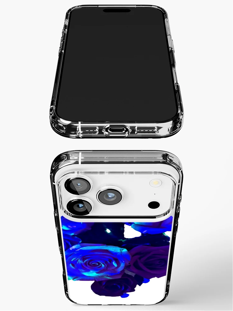 Thumbnail 3 of 5, iPhone Case, Blue Roses designed and sold by Tropicx.