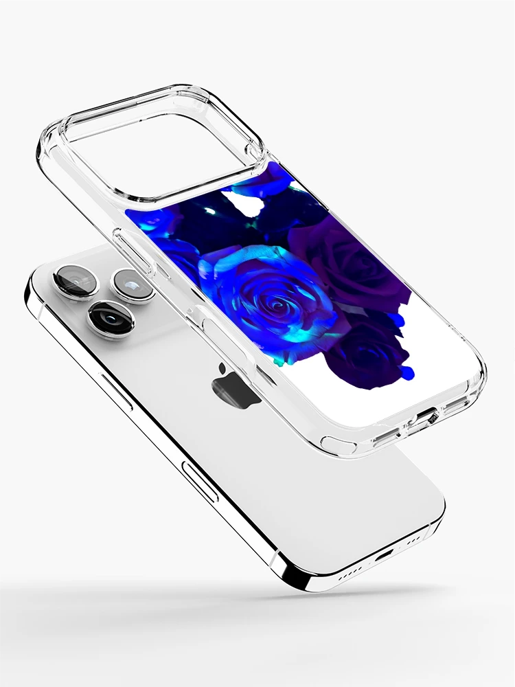 Thumbnail 2 of 5, iPhone Case, Blue Roses designed and sold by Tropicx.