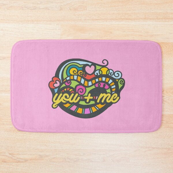 Item preview, You Plus Me, Hippie Heart Design - Yellow Text designed and sold by Chubuter.