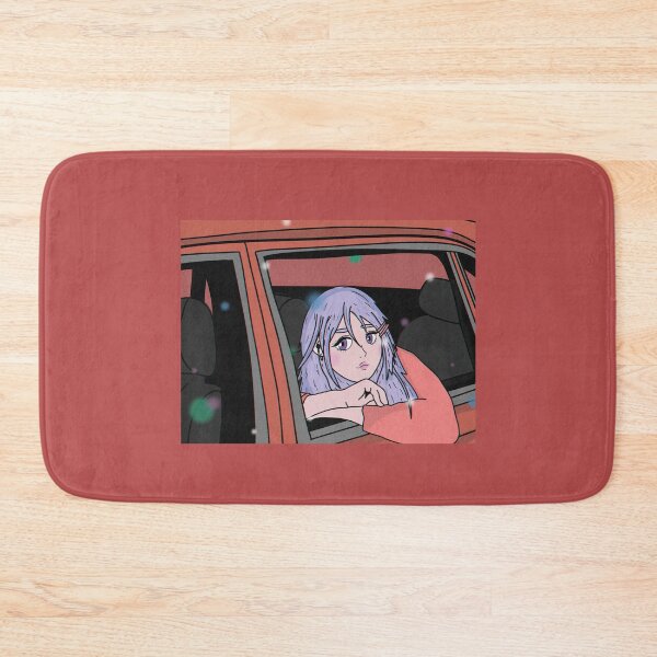 Item preview, Kawaii Purple hair Girly Anime Music Lover Girl With Headphones  designed and sold by Funwithmusic.