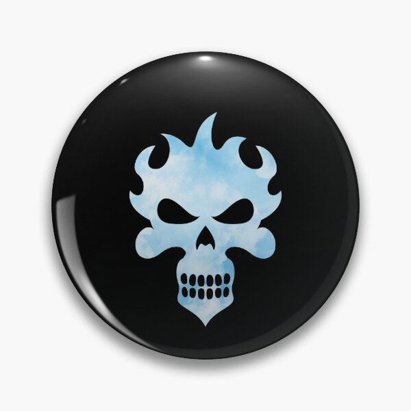 Item preview, Cool Skull In A Watercolor Sky Blue Design designed and sold by NECHSTORE.