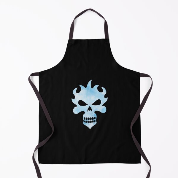 Item preview, Cool Skull In A Watercolor Sky Blue Design designed and sold by NECHSTORE.