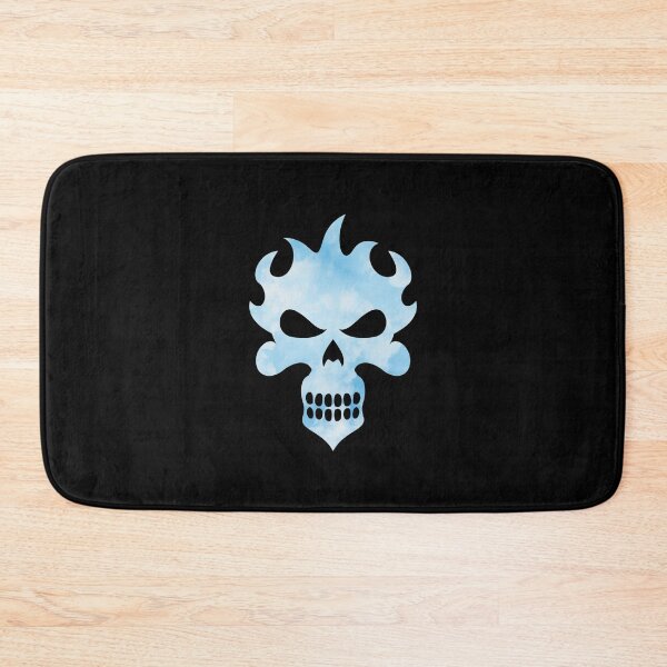 Item preview, Cool Skull In A Watercolor Sky Blue Design designed and sold by NECHSTORE.