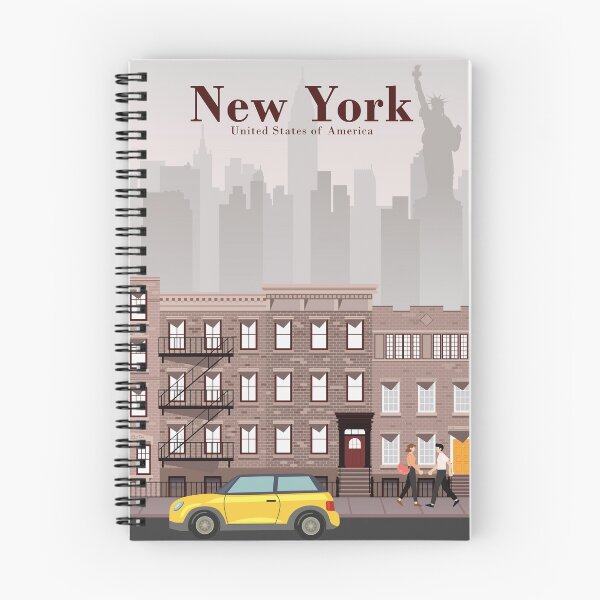 Item preview, New York City Travel Poster in a Minimal Retro Style designed and sold by Stadify.