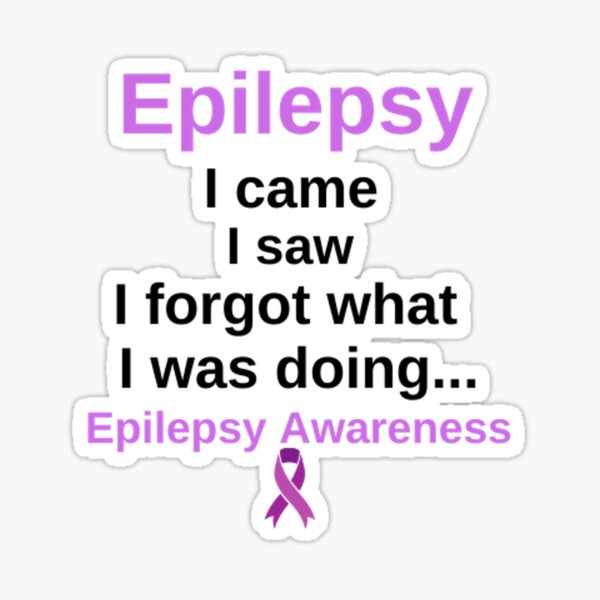 Epilepsy Awareness Month Purple Ribbon Advocacy' Sticker