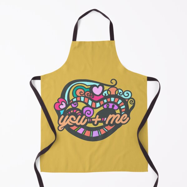 Item preview, You Plus Me, Hippie Heart Design - Orange Text designed and sold by Chubuter.