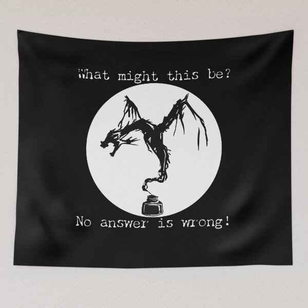 Item preview, Funny psychology student black evil fantasy ink Dragon designed and sold by FalkDania.