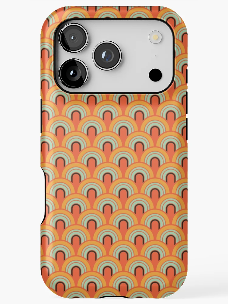 Thumbnail 1 of 4, iPhone Case, Vintage Retro Pattern designed and sold by PatternTale.