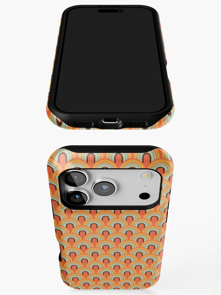 Thumbnail 3 of 4, iPhone Case, Vintage Retro Pattern designed and sold by PatternTale.