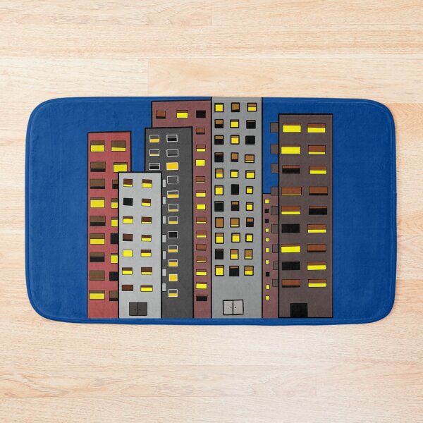 Item preview, Buildings at night designed and sold by EarthlingHelena.