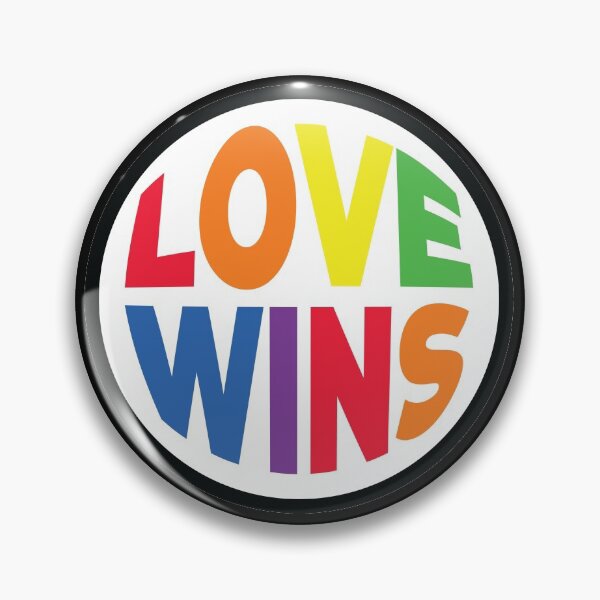 Item preview, Minimalist Love Wins Gay Pride Rainbow LGBTQ designed and sold by ARTsPlural.