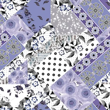 Artwork thumbnail, Colorful pattern patchwork. by fuzzyfox