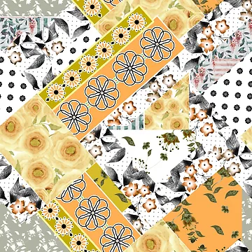Artwork thumbnail, Colorful pattern patchwork. by fuzzyfox
