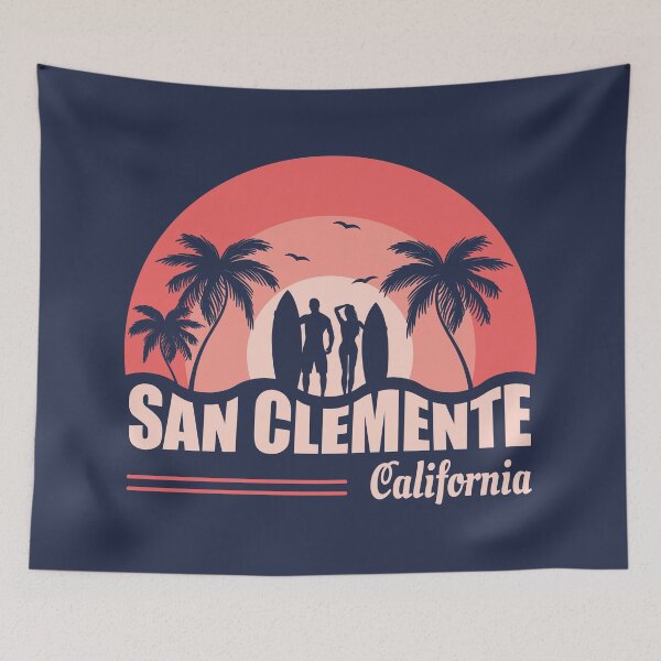 Item preview, San Clemente California Summer Surfing Design designed and sold by CynthiaGraphics.