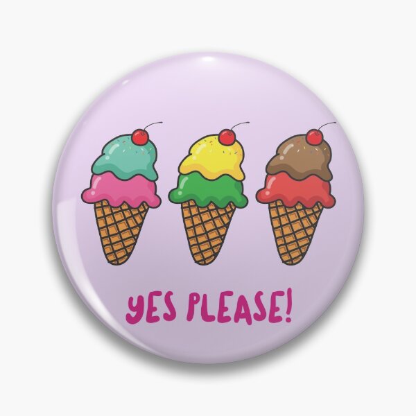 Item preview, Yes Please 3 Cones - Always Yes to Ice Cream! designed and sold by Purrfecta.