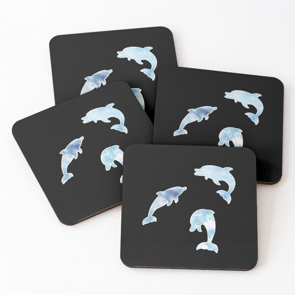 Item preview, Watercolor Sea Blue Dolphin Pack designed and sold by NechEmpire.