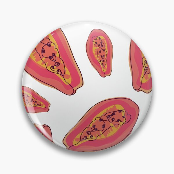 Item preview, Pink papaya print designed and sold by orangerinka.
