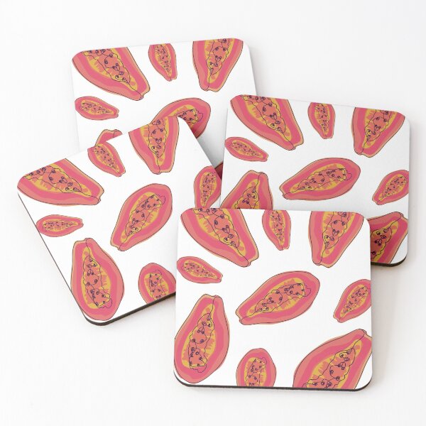 Item preview, Pink papaya print designed and sold by orangerinka.