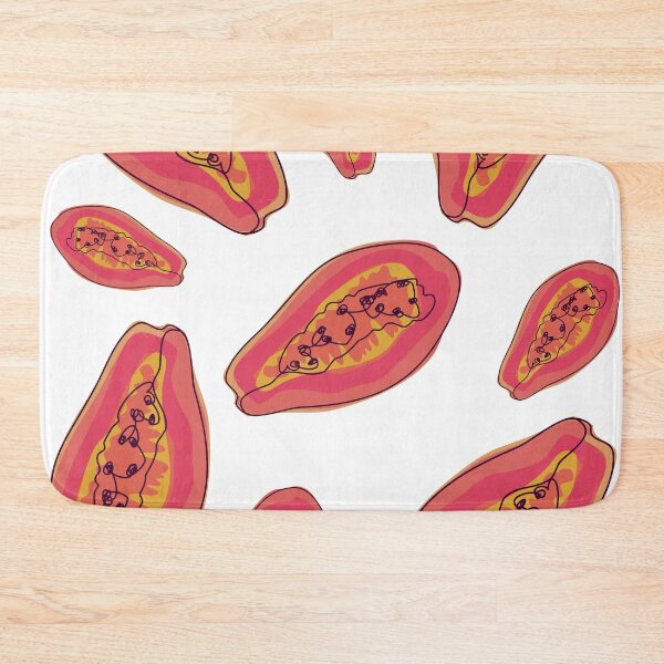 Item preview, Pink papaya print designed and sold by orangerinka.