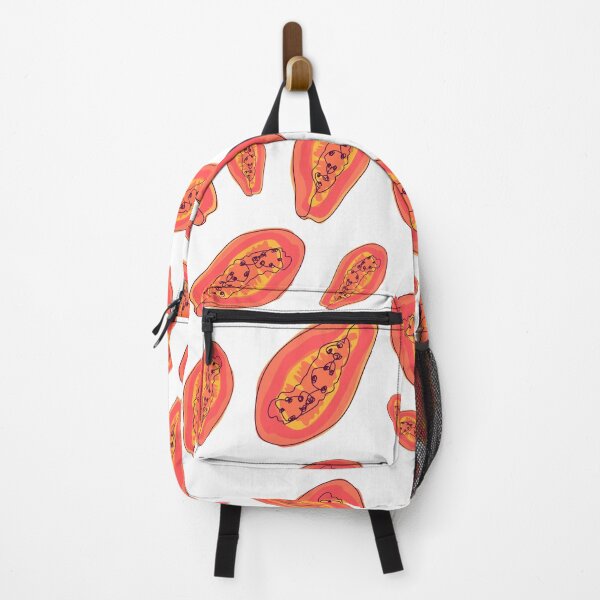 Item preview, Fiery orange papaya print designed and sold by orangerinka.