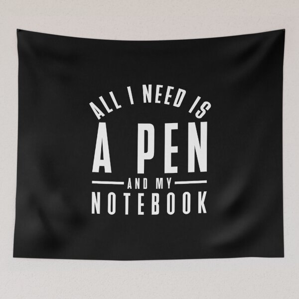 Item preview, All I Need Is A Pen And My Notebook Nerd Writer Lover designed and sold by Aleodor.