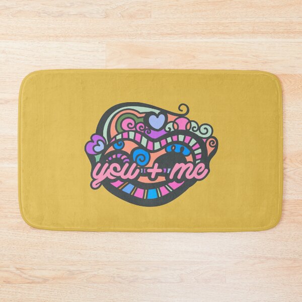 Item preview, You Plus Me, Hippie Heart Design - Pink Text designed and sold by Chubuter.