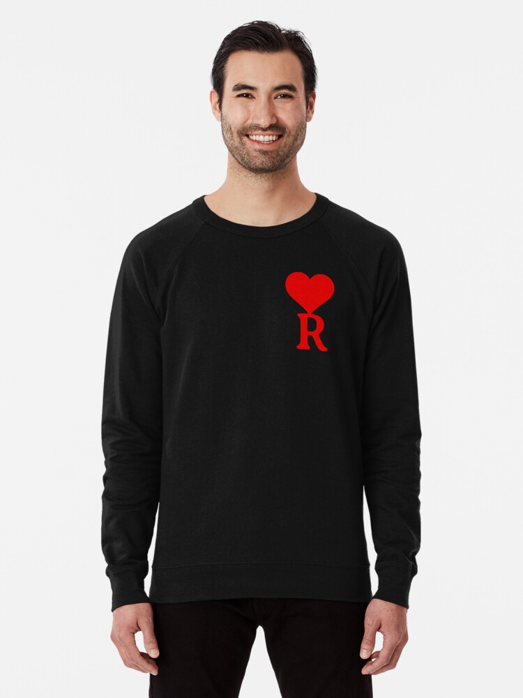 Heart with letter initial R || Black backgroung