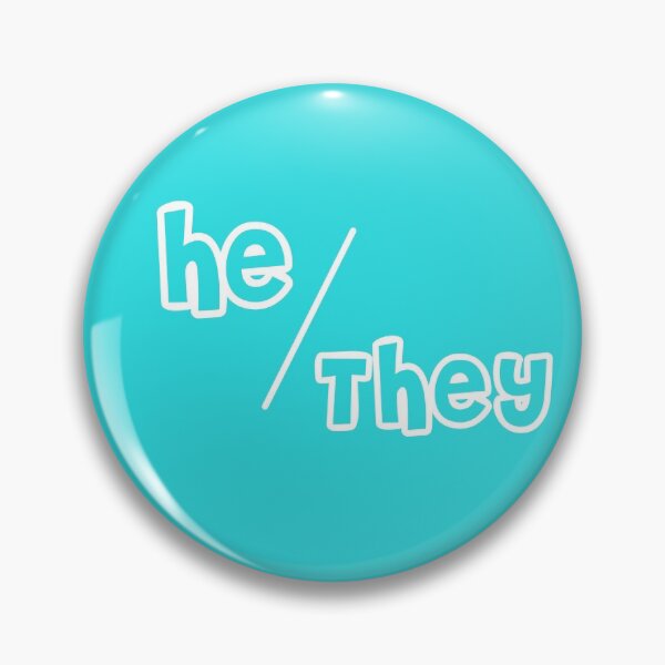He/They Bubble Pin