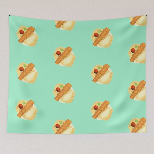 Item preview, Kebab with bread, rice tomato and lime  designed and sold by Nadia Arsky.