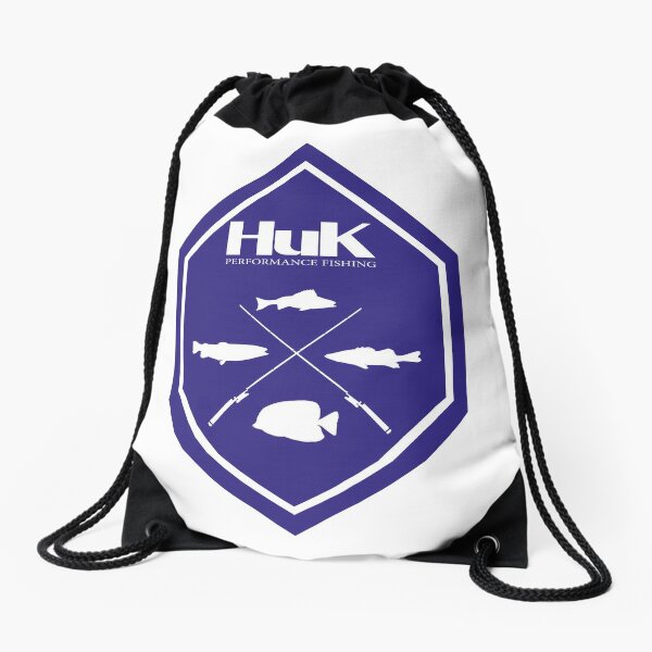HUK Fishing pro performance fishing Drawstring Bag for Sale by
