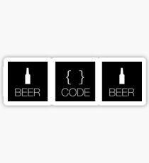 beer. code. beer. Sticker