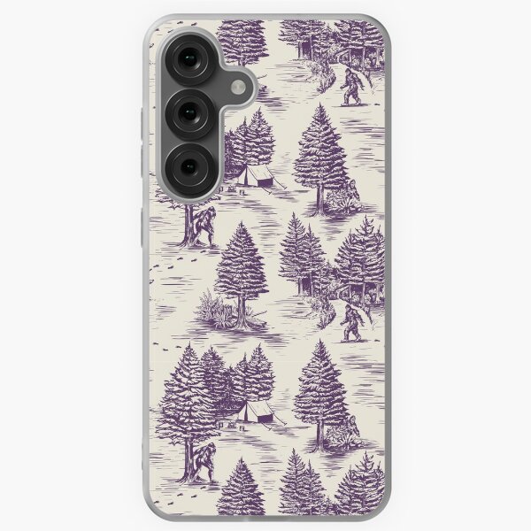 Item preview, Bigfoot / Sasquatch Toile de Jouy in Purple designed and sold by somecallmebeth.