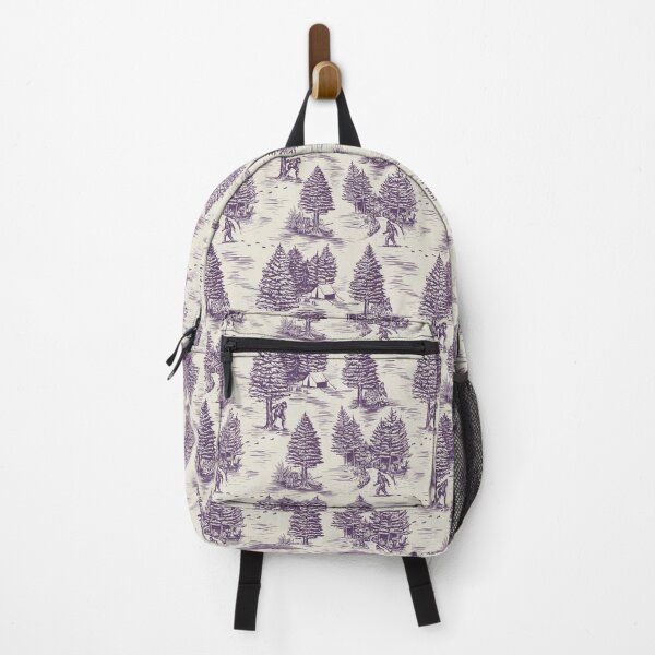 Item preview, Bigfoot / Sasquatch Toile de Jouy in Purple designed and sold by somecallmebeth.