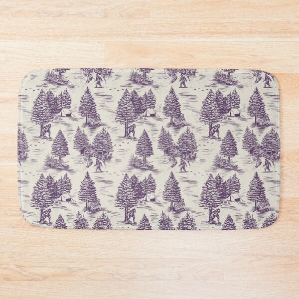 Item preview, Bigfoot / Sasquatch Toile de Jouy in Purple designed and sold by somecallmebeth.