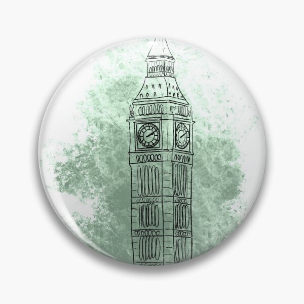 Item preview, Green Big Ben designed and sold by ThePearlshopbyD.